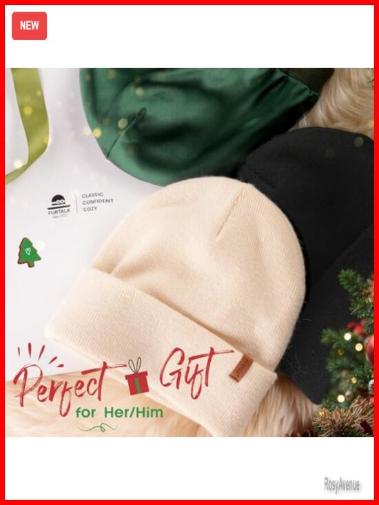 Winter Warm Satin Lined Beanie Hat Silk Lining Unisex Knit Slouchy Caps